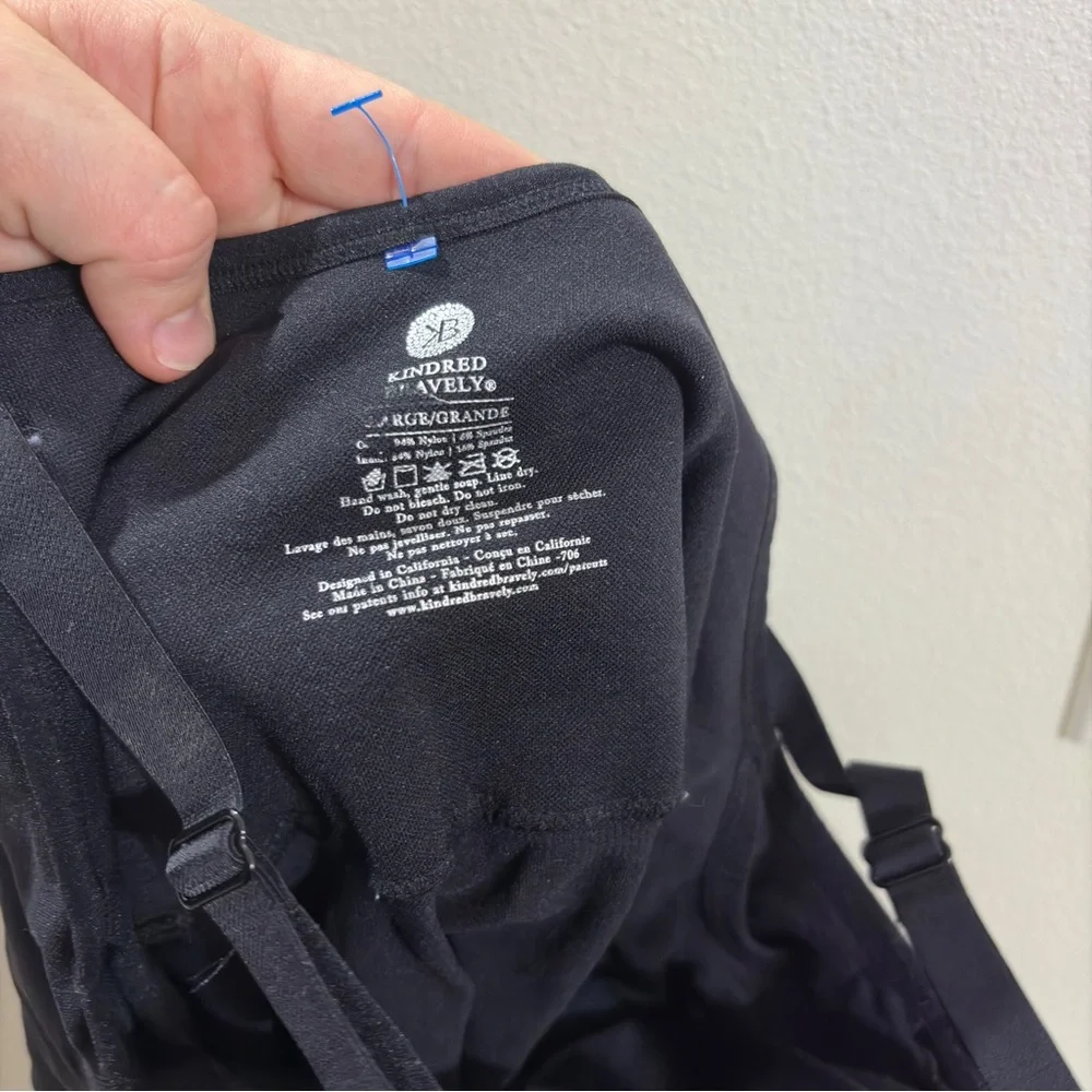 Kindred Bravely Sublime® Hands-Free Pumping & Nursing Tank Black Large - Picture 7 of 8